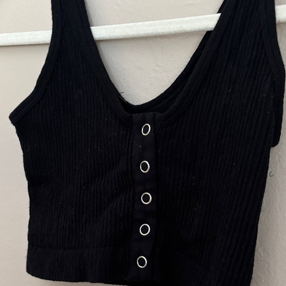 Out from Under Black Sleeveless Buttoned Women's Top size XS/S - Picture 2 of 8